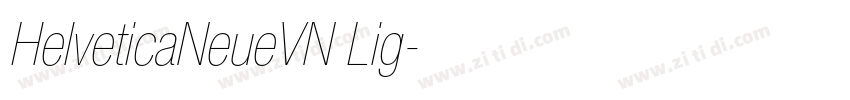 HelveticaNeueVN Lig字体转换